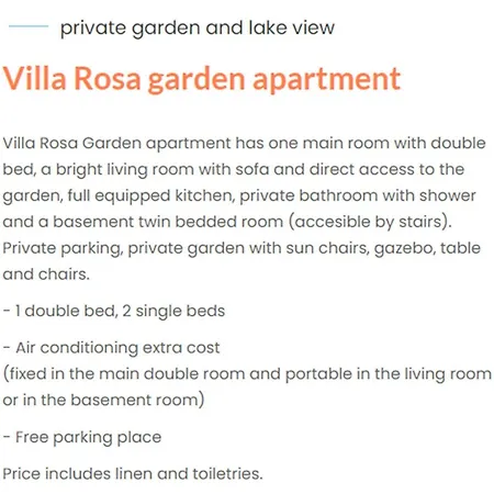 Miralago B&b&apartments 2* Bellagio